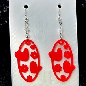 The Blush Heart Earrings